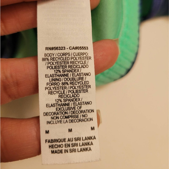 NIKE Woman's Pro Classic Swoosh Notebook Training Sports Bra Green Size Medium - Picture 5 of 8